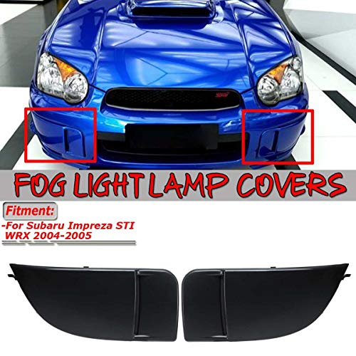 LBWNB Lámpara Protección Cubierta Accesorios Coches 2PCS / Set De Vagones Niebla Frente Lámpara Máscara Cubierta Fit For Subaru Impreza WRX STI 2004 2005 Bumper Foglight Grille