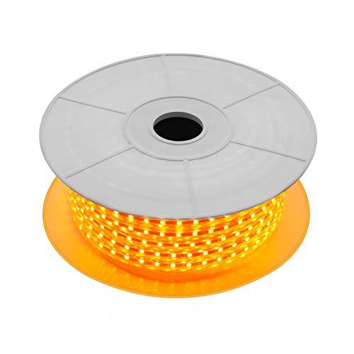 LEDKIA LIGHTING Bobina de Tira LED Regulable 220V AC 60 LED/m 50m Naranja IP65 Corte cada 100cm