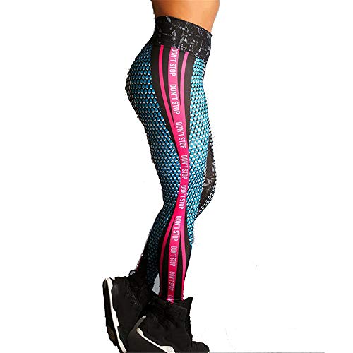 Leggings de Yoga para Mujer Pantalones Deportivos, Butt elevación polainas Dots Prints Yoga Pantalones de cintura alta de la panza de control aptitud Pantalones de entrenamiento de fitness Gimnasio Co