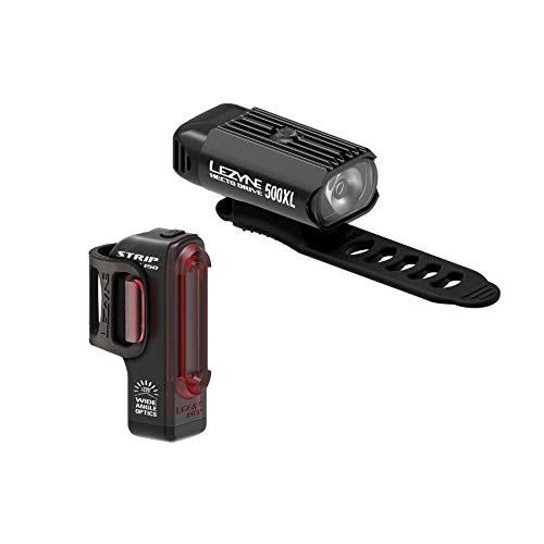 LEZYNE Hecto - Luz LED Recargable para Bicicleta (500 x L/Strip), Color Negro