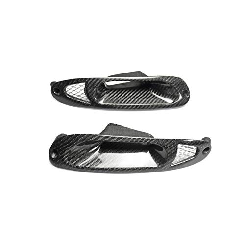 Licking ZSQ 2pcs Copo Frontal Bumper Bumper Cubiertas Ajuste para Mazda MX5 MITATA NA 1889-1997 Fibra DE Carbono Real Marco INDICADOR DE Air DE Air DE Aire SINGAL zhangsuqing (Color : Black)