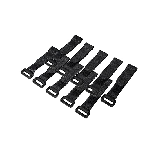 LogiLink - Organizador de cables con velcro, negro, 20x150 mm, pack de 10 unidades