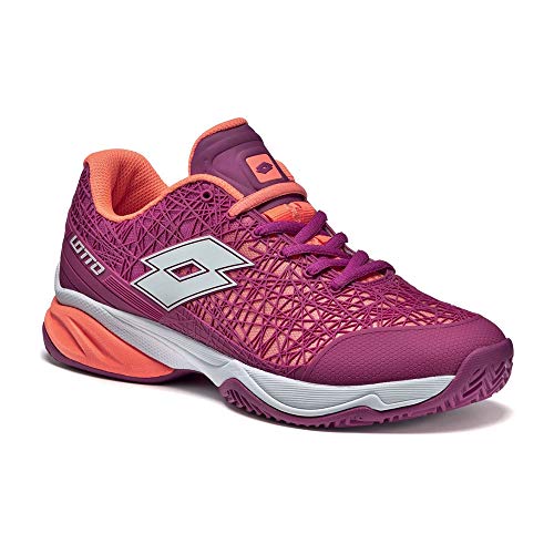 Lotto Viper Ultra II CLY W, Zapatillas de Tenis Mujer, Rosa / Blanco (Ros Neo / Wht), 42 EU