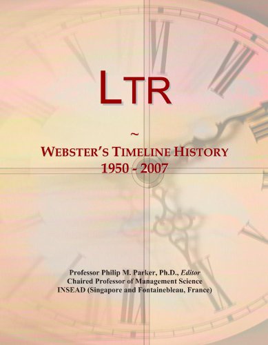 Ltr: Webster's Timeline History, 1950 - 2007