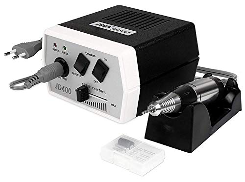 LUMMAR JSDA - Fresadora de uñas profesional 30.000 rpm para manicura y pedicura. Potencia ajustable, mínima vibración, no sobrecalenta, silenciosa. Ideal para quitar esmalte y gel + 4 puntas + estuche