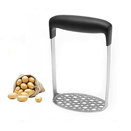 Machacador De Patatas Patata Master Steel De Acero Inoxidable Mashers, Master Con Mango Antideslizante Patata Patatas, Frutas Y Vegetales Alimentos Para Bebés Master Para Puré De Papas, Mermeladas, Ve