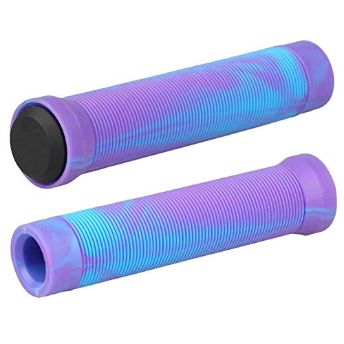 Manillar de la Bicicleta de BMX de la Bicicleta Grips Grips Grips 2PCS for Scooter de Pro Manillar De Bicicleta (Color : Blue and Purple)