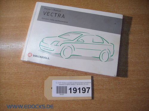 Manual de instrucciones instrucciones Bord libro Inglés Vectra C Opel