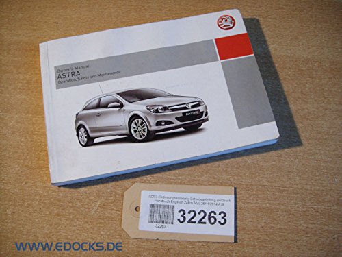 Manual de instrucciones instrucciones Bord libro Inglés Zafira A Opel