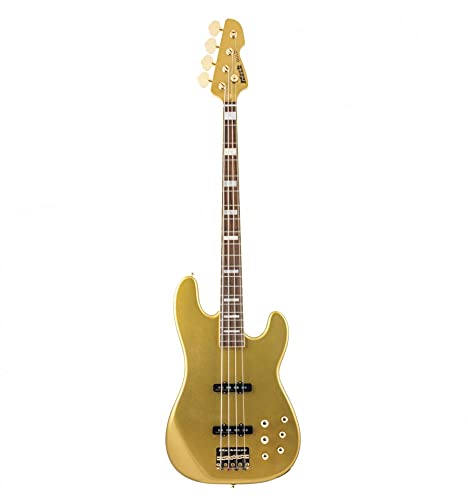 Markbass MB JP Gold 4 GD PF - Bajo 4 cuerdas estilo vintage - acastillado dorado - toque Pau Ferro - Oro