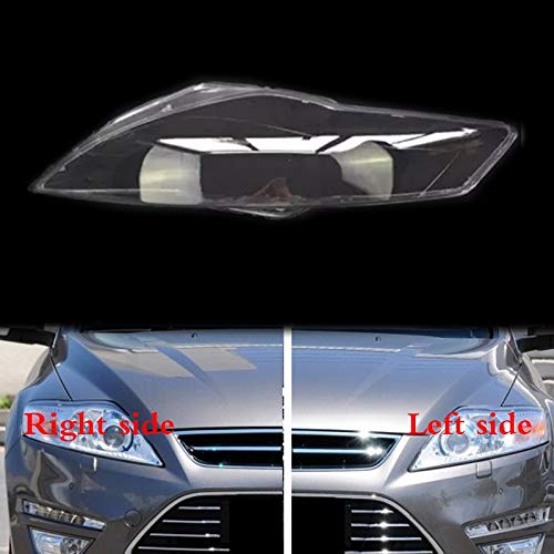 Máscaras Del Frente Del Coche Faros Transparente Lampshades Cáscara De Lámpara Faros Cubierta Del Coche Delantero Faros Cubierta De La Lente Fit For FORD MONDEO 2008-2012 FF Lente del faro delantero T