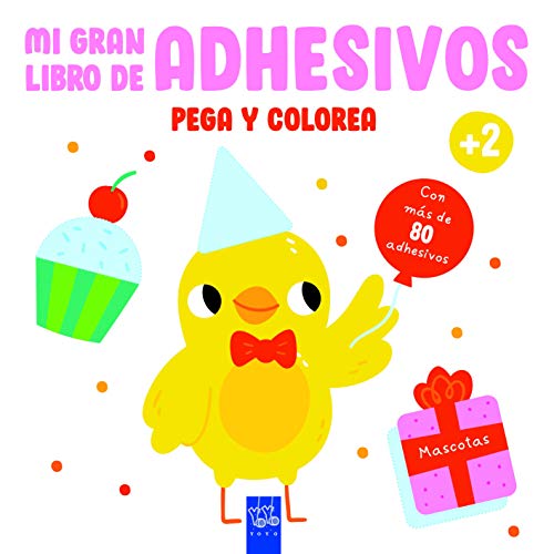 Mascotas (Mi gran libro de adhesivos pega y colorea)