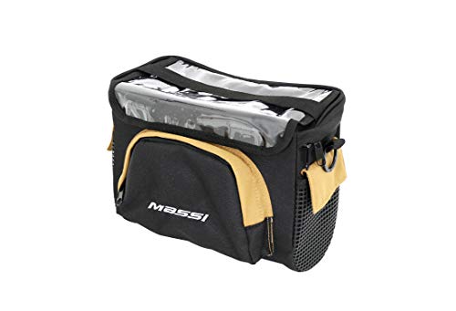 Massi Bolsa para Manillar de Bicicleta, Adultos Unisex, Negro, U