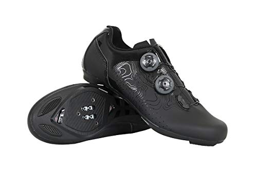 Massi Zapatillas Carretera Argon Black T.46, Ciclismo de montaña Unisex Adulto, Negro (Negro Negro), 46 EU