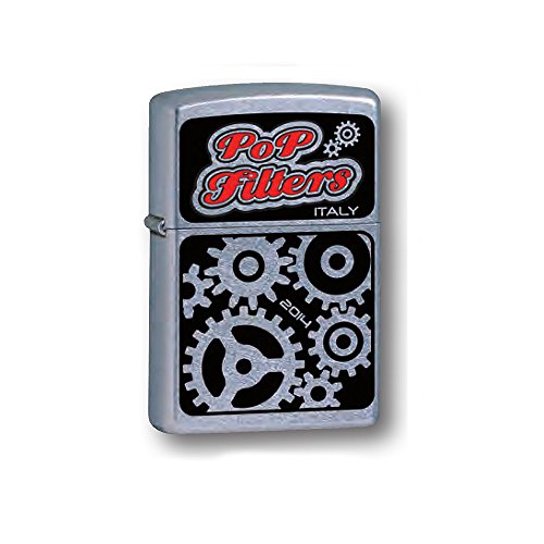 MECHERO ZIPPO CORTAVIENTOS DE GASOLINA LIGHTER POP FILTERS BLACK 14C002 ITALY