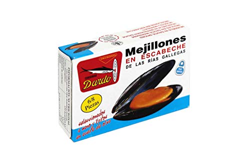 Mejillones en Escabeche de las Rías Gallegas 6/8 Piezas, Conservas El Dardo