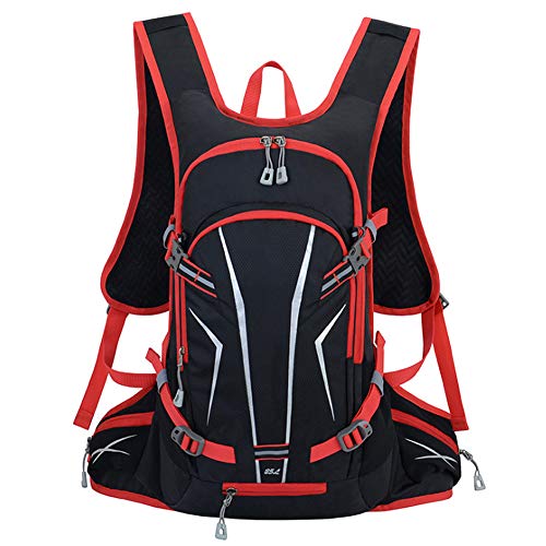 Mochila para bicicleta Bolsa de montañismo para actividades al aire libre para hombre Mochila para montar Hervidor de agua transpirable a prueba de agua Bolsa para montar a caballo Maratón Senderismo