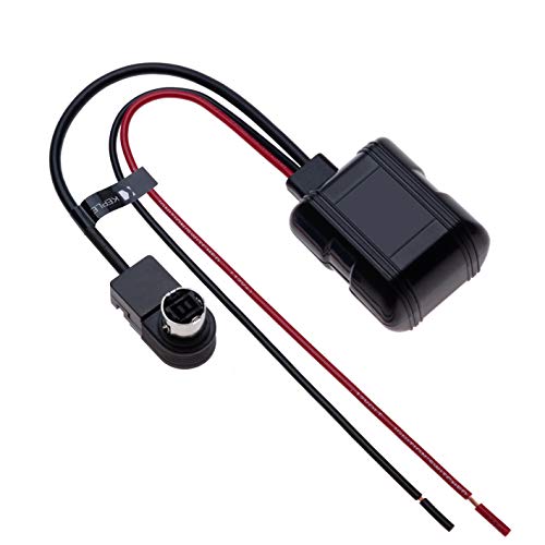 Módulo Bluetooth para Coche ABS Compatible con JVC KS-U5t KS-U58 PD100 U57 U29, Alpine CVA IVA INA DVA IDA 9887/105/117/9855/305S | Audio Conficuration Cable inalámbrico para telefónica mp3 | 12V