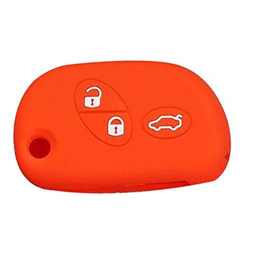 MWBLN Cubierta de la Llave del Coche,Soporte de Llave, para Maserati Quattroporte Funda de Silicona para Llave de Coche, para Maserati Ghibli Levante GranTurismo GranCabrio Flip Key Case Rojo