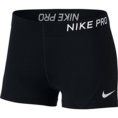 NIKE Pro - Mallas Cortas para Mujer Negro Blanco/Negro Talla:Large