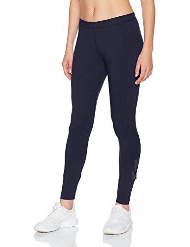 NIKE W NSW Leg A See Lggng Logo Mallas, Mujer, Azul (Obsidian/Black), XS