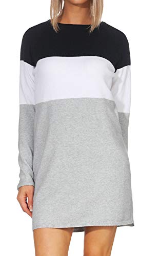 Only Onllillo L/s Dress Knt Noos Vestido, Multicolor (Night Sky White), Medium para Mujer