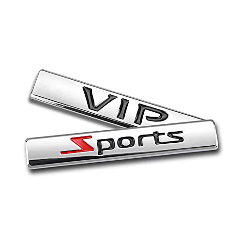 Pangtyus VIP Sport 3D Pegatina Coche calcomanía Cromado Metal Emblema embellecedor Insignia Logo Pegatina Maletero de Coche decoración Trasera Estilo