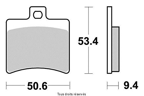 PASTILLAS DE FRENO semimtalica MALAGUTI SPIDERMAX 500 GT 2005-2006 TRASERA ( KYOTO-SIF )