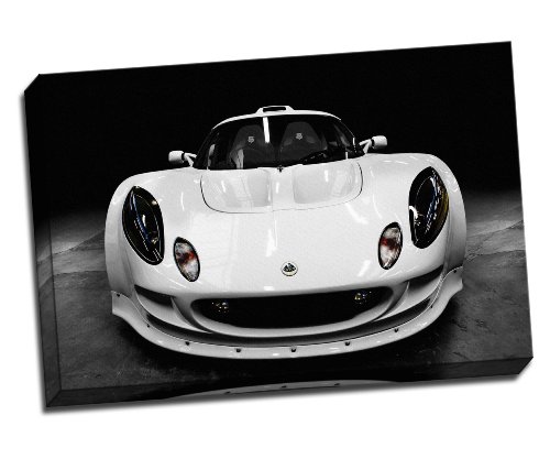 Póster de Lotus Exige Extrema en lienzo blanco de 76,2 cm x 20 cm