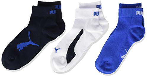 PUMA Anti-Slip Babies' Socks (2 Pack) calcetines, Azul Marino/Blanco/Azul Fuerte, 39-42 Unisex Niños