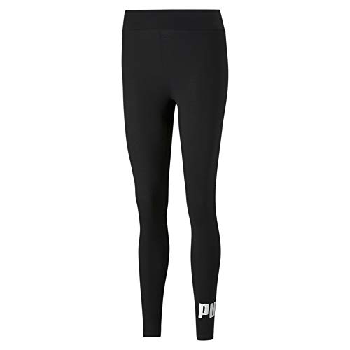 PUMA ESS Logo Leggings Mallas Deporte, Mujer, Puma Black, L