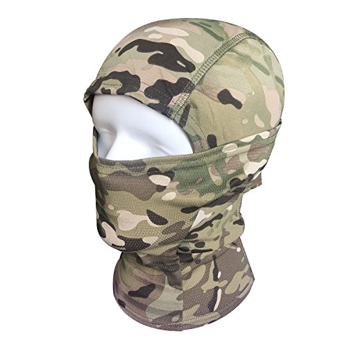 QMFIVE Pasamontañas Máscara Camuflage Cara Completa Militar Táctico Capucha De Ninja Caza Ciclismo Máscara Camuflaje