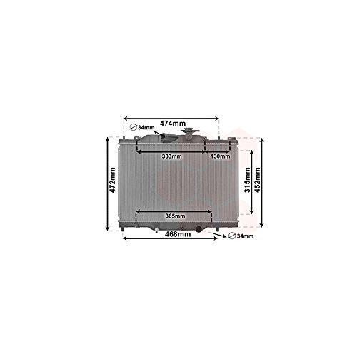 Radiador Motor Gasolina para Mazda CX-3 Version 2.0i (desde 02/2015)