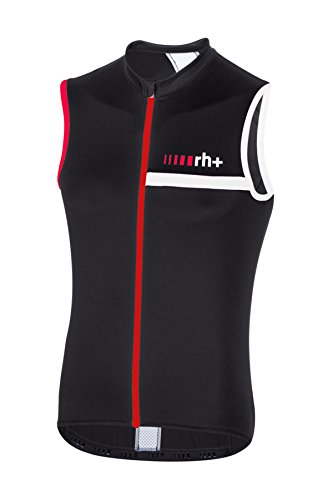 rh+ Prime S, Camiseta para Hombre, Hombre, ECU0512 931M, Negro/Rojo/Blanco, Medium