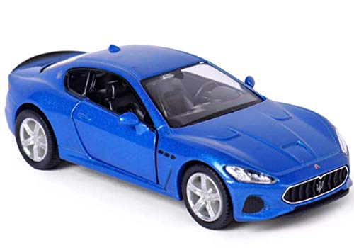 RMZ City Maserati Granturismo MC Model Car 1:36 Escala Diecast Metal Puertas de Apertura Pullback Go Action (Azul)