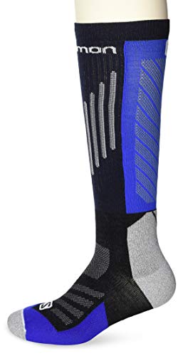 SALOMON Compression 1 Par de Calcetines compresión, Unisex Adulto, Azul/Negro (Nautical Blue/Black), S (36-38)