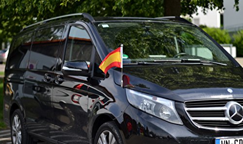 Soporte de Bandera para Coche Diplomat-Z-Chrome-MB-V para Mercedes-Benz Clase-V & Vito W447 (2014-)