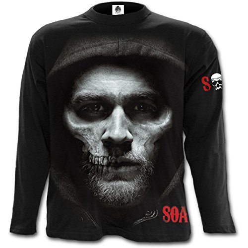 Spiral - Jax Skull - Sons Of Anarchy Black (Maglia Manica Lunga Unisex Tg. S)