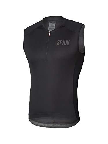 Spiuk Maillot S/M Indoor Hombre Negro T. XL, Talla