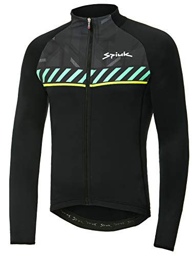 Spiuk Sportline Top Ten Maillot M/L, Hombres, Negro, S