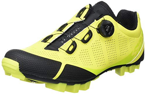 Spiuk Sportline Zapatilla MTB ALDAPA, Adultos Unisex, Amarillo Fluor Mate, T. 46