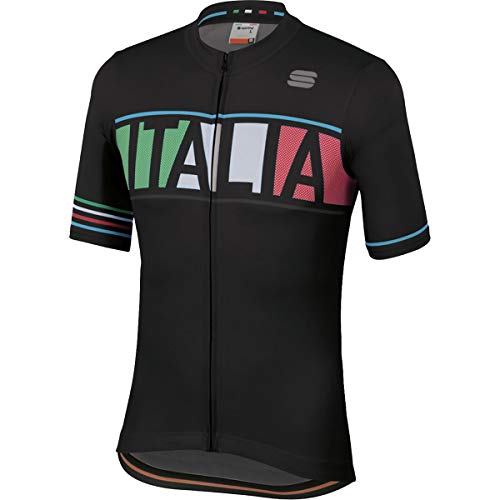 Sportful Italia Jersey (Negro, M)