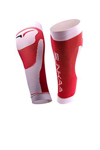 SUNKAA Hombre Medias Calf Sleeve Compression Wade Calcetines, Todo el año, Hombre, Color Rojo - Rojo, tamaño XL