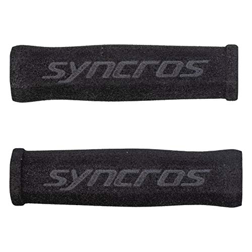 Syncros - Puños de espuma para bicicleta, color negro