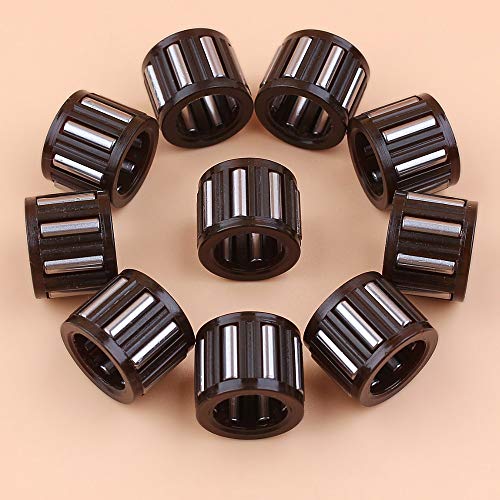 Tiempo Beixi 10pcs / Lot de la Rueda Dentada del Embrague Aguja Ajuste del cojinete for STIHL 066 064 034 036 MS340 MS360 MS660 MS650 MS640 Motosierra Piezas de Repuesto