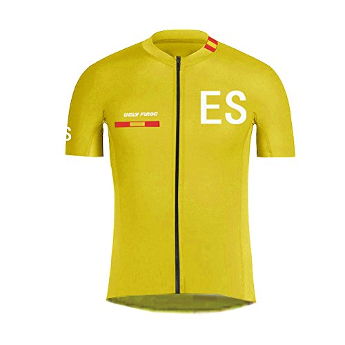 Uglyfrog 2019-2020 Bike Wear Ciclismo Hombres Maillots Seco y Transpirable de Bicicleta Conjunto de Ropa de Ciclo Jersey de Manga Corta