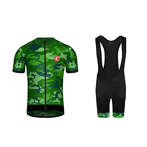 Uglyfrog 2019 Nuevos Diseños Ciclismo Maillot, Hombres Jersey + Pantalones Cortos Babero Mangas Cortas de Ciclismo Ropa Maillot Transpirable para Deportes al Aire Libre Ciclo Bicicleta