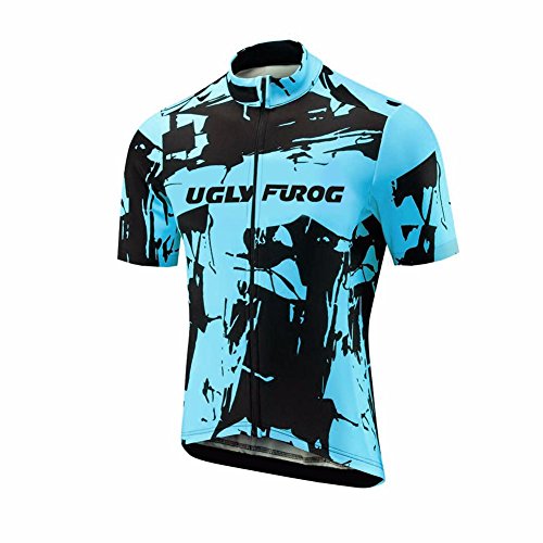 Uglyfrog ESHNEW01 MTB Bike Wear Ciclismo Mujers Maillots Sports Seco y Transpirable de Bicicleta Conjunto de Ropa de Ciclo Jersey de Manga Corta