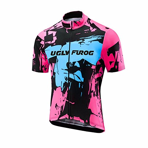 Uglyfrog ESHNEW01 MTB Bike Wear Ciclismo Mujers Maillots Sports Seco y Transpirable de Bicicleta Conjunto de Ropa de Ciclo Jersey de Manga Corta