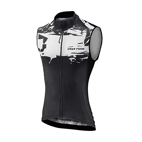 Uglyfrog Invierno Conjunto de Clásico Ciclo Maillots Primaveral Bike La Ropa De Los Hombres Sin Mangas Ciclismo Chaleco Cremallera Completa Transpirable